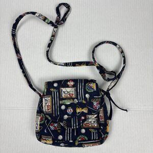 Vintage Golf Purse Quilted Crossbody Bag Vera Bradley Style Small Country Club